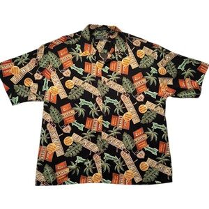 Reel Legends Black Tropical Print Mini Dress